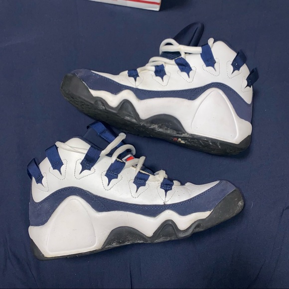 Mens Fila Grant Hill 1 shoes size 8 white and navy - Picture 5 of 11